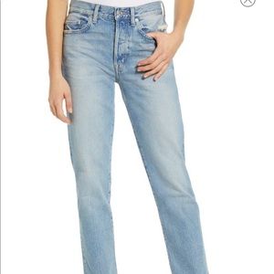 EDWIN Cai High Waist Ankle Straight Leg Jeans